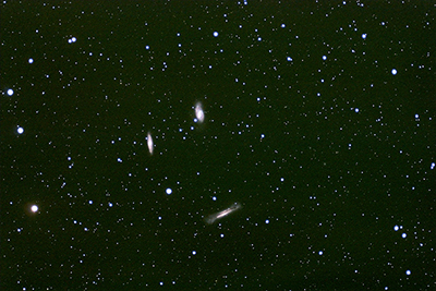 Leo galaxy trio -- M65, M66, NGC3628